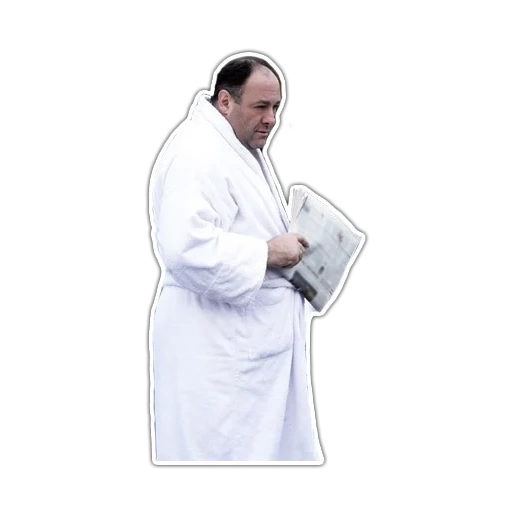 халат, халат белый, тони сопрано в халате, мужской махровый халат, халат банный