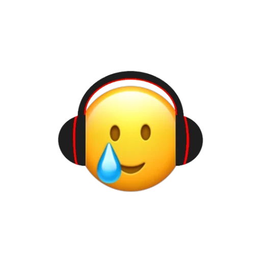emoji, a smiling face, smiley face earphone, smiley face earphone, smiley face earphone