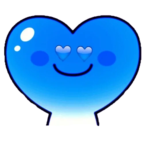 coração, corações, coração azul, ícone do coração de hedge, o coração do logotipo é azul
