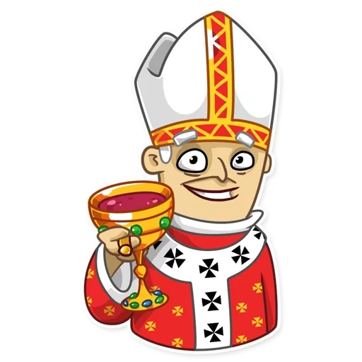 папа римский, предметы столе