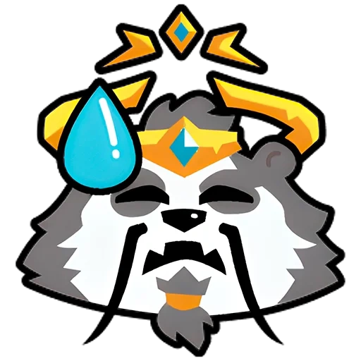 anime, das logo, cool panda, das hyänenzeichen, mascot hund logo