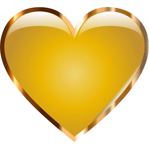 сердце, сердце золото, желтое сердце, сердце золотое, золотое сердечко