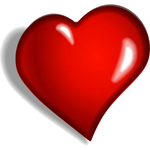 сердце, сердце красное, сердце без фона, большое красное сердце, сердце прозрачном фоне