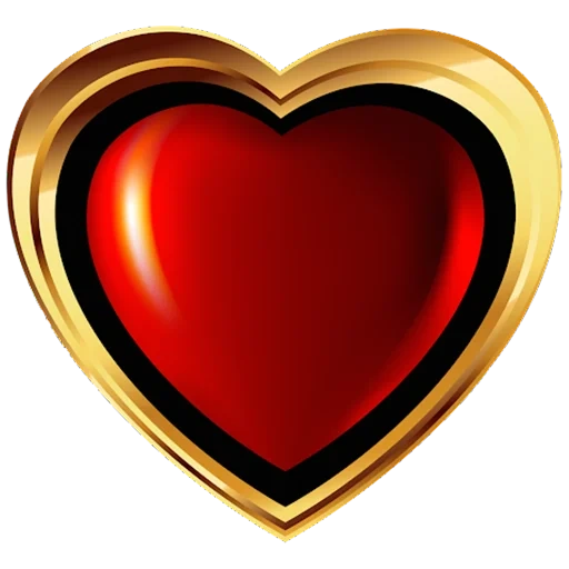 сердце, мое сердце, сердце значок, золотое сердце, сердце клипарт