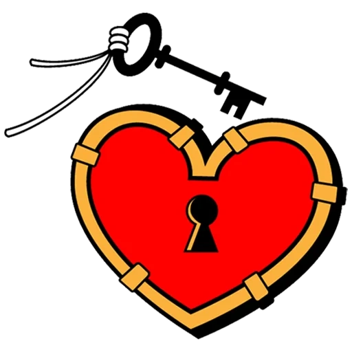 ключи от сердца, ключик от сердца, сердце векторное, сердечко ключиком, ключик от моего сердца