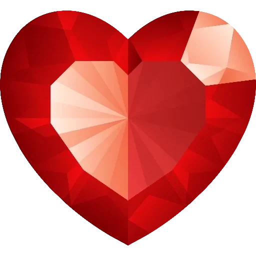 сердце, символ сердца, сердце красное, рубиновое сердце, кристальное сердце