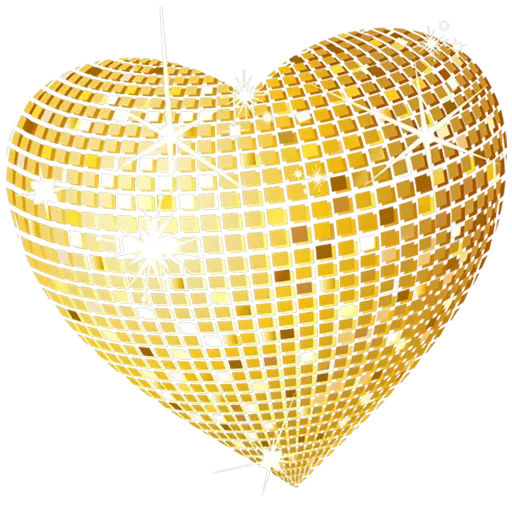 сердце желтое, сердце золотое, сердечко золотое, сердце прозрачное, сердце золото грани
