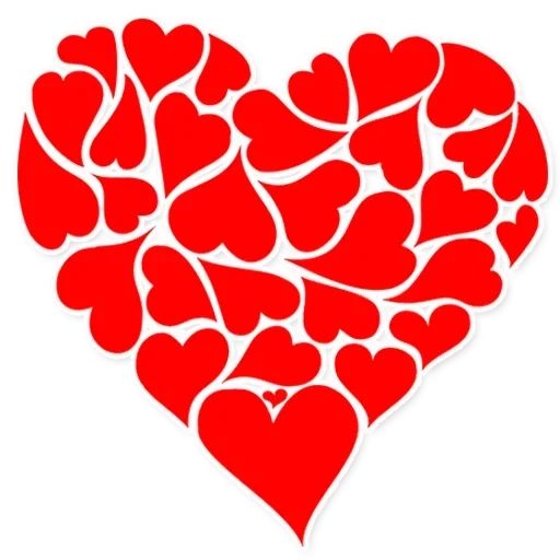 сердце сердец, сердце сердечек, сердце валентинка, сердце день святого валентина, сердечки день святого валентина