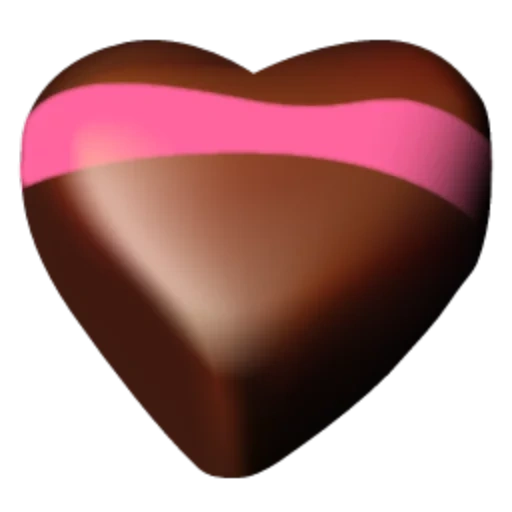 corazón de chocolate, corazón de chocolate, corazón de chocolate, icono de corazón de chocolate, icono en forma de corazón de chocolate