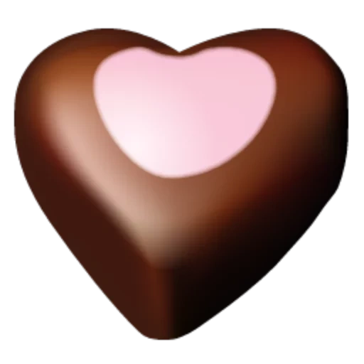 coeur au chocolat, coeurs de chocolat, coeurs de chocolat, icône de coeur au chocolat, icône de coeur au chocolat