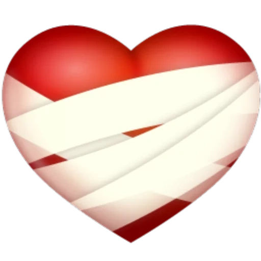 hati, ekspresi hati, the smiley face heart, klip jantung, emoji perban jantung