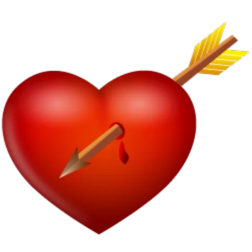corazón, flecha de corazón, icono en forma de corazón, insignia en forma de corazón, corazón perforado por flechas