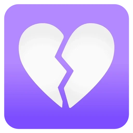 corazón, pictograma, insignia en forma de corazón, corazón roto, corazón pequeño