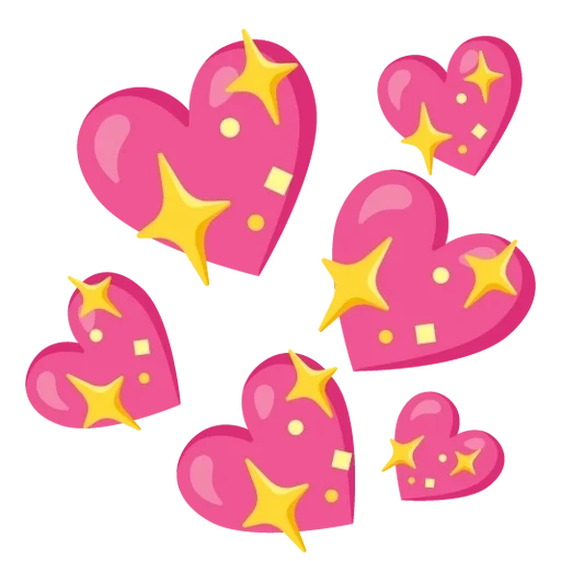 hati emoji, hati emoji, hati adalah vektor, bintang hati hati, bersinar hati smiley