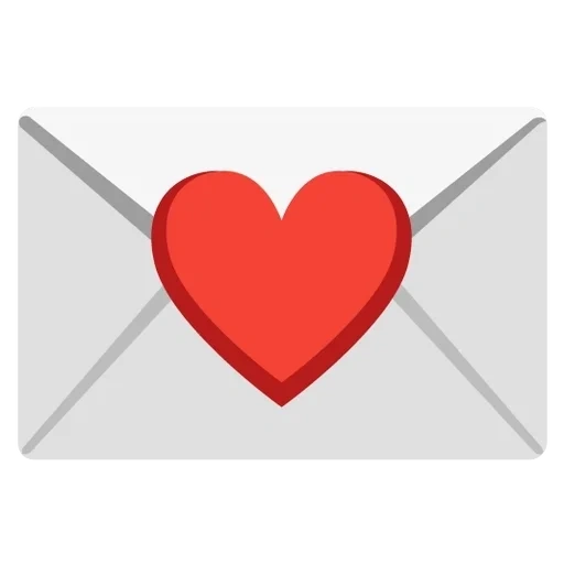 teks, hati emoji, ikon cinta, surat cinta emoji, tersenyum hati amplop