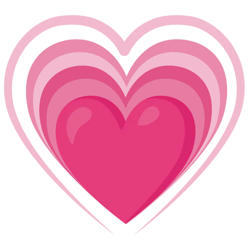 cuore, espressione a forma di cuore, emoticon cuore pulsante, emoticon cuore in crescita, simbolo a forma di cuore rosa