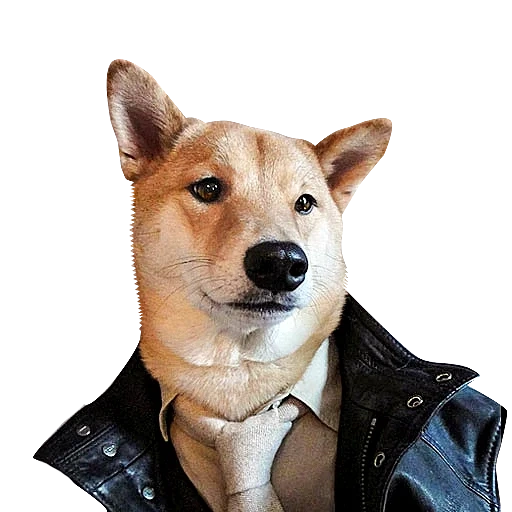 bleu, shiba inu, stargazer, corps siba inu, chien avec une veste