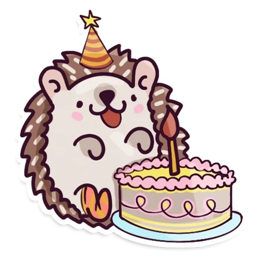 tekan kedalam, hedgehog yang terhormat, landak yang indah, ulang tahun pushin