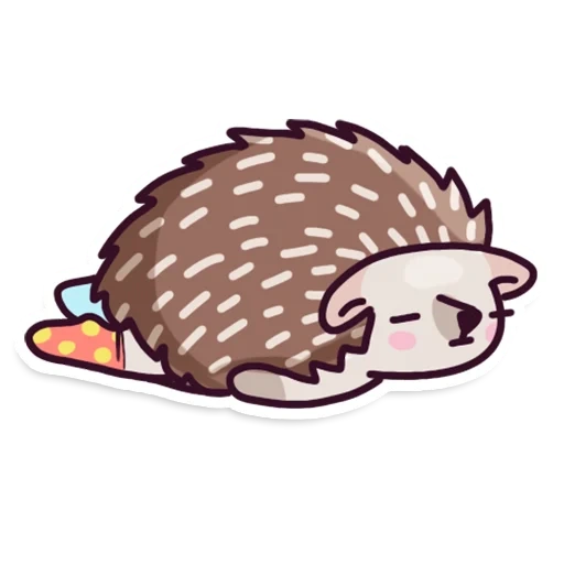 hedgehog, le hérisson dort, pixel de hérisson