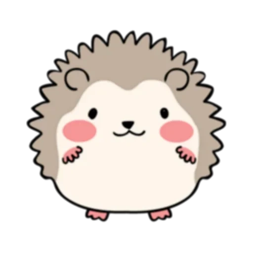 hedgehog, anime hérisson, charmant hérisson, les hérissons sont mignons, petit hérisson