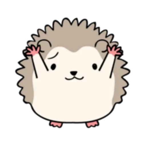 the igel, anime hedgehog, die niedlichen igel, zeichnen sie den igel