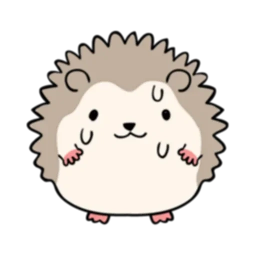 lovely hedgehog, kawai landak, landak sangat lucu, menggambar landak