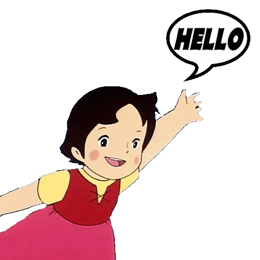 asiático, heidi, figura, heidi cartoon 2005, heidi girl alpes 1974