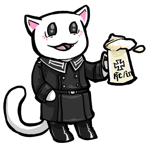 krautchan, personaje, krautchan, dibujo de gatos, archivo de internet