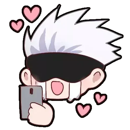 gambar anime, jujutsu kaisen, karakter anime, pola anime yang lucu, karakter anime chibi