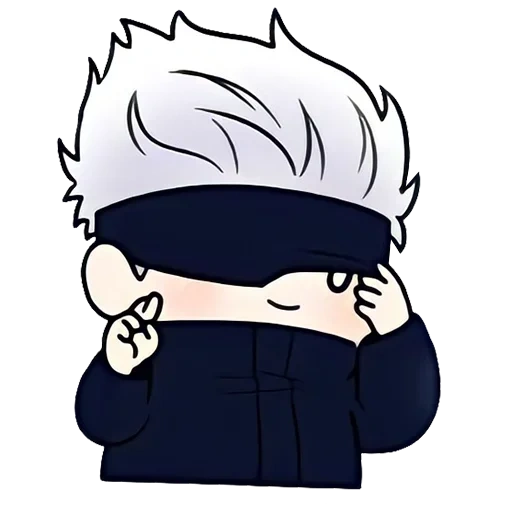 jujutsu kaisen, chibi anime ghoul, dojo satoro chibi