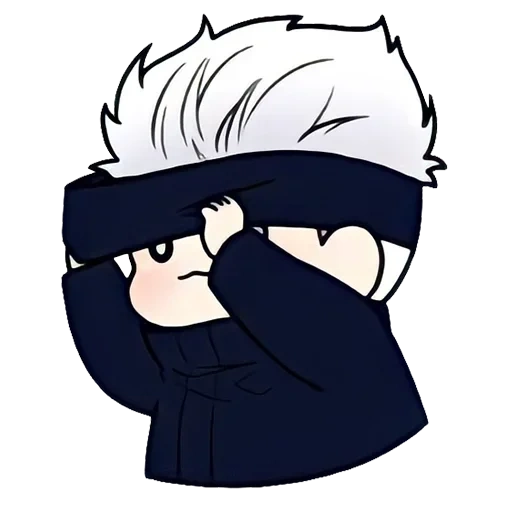 gambar anime, jujutsu kaisen, animasi chibi gul, karakter anime, gojo satorou chibi