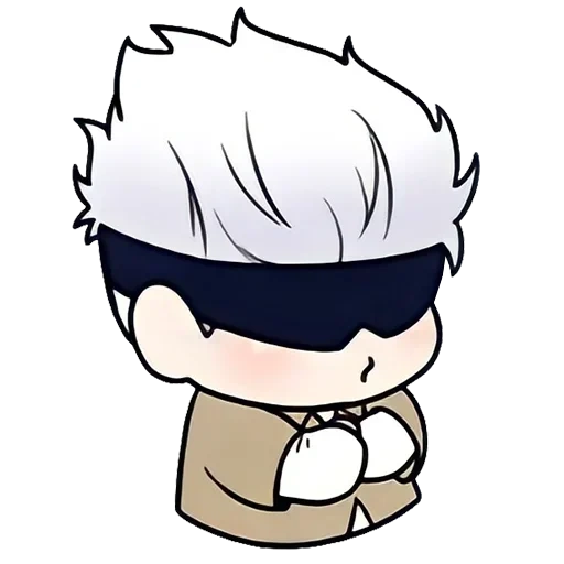 jujutsu kaisen, tokoh tebing merah, animasi chibi gul, karakter anime, karakter anime chibi