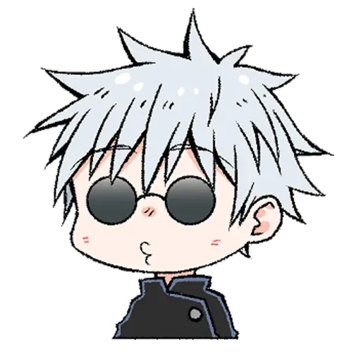 chibi golden wood, vlad a4 chibi, jujutsu kaisen, chibi jinmuken, gojo satoru chibi