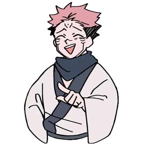 dessins d'anime, jujutsu kaisen, personnages d'anime, konohamaru sarutobi chibi