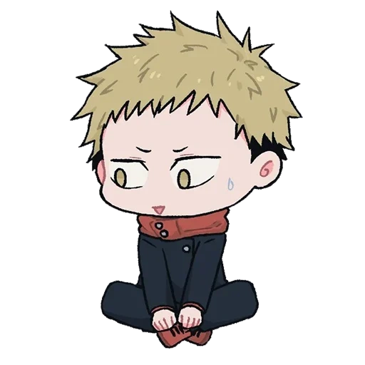 chibi bakugo, jujutsu kaisen, papel de animación, patrón lindo de animación