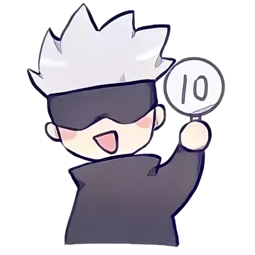 chibi, jujutsu kaisen, anime characters, dojo satoro chibi