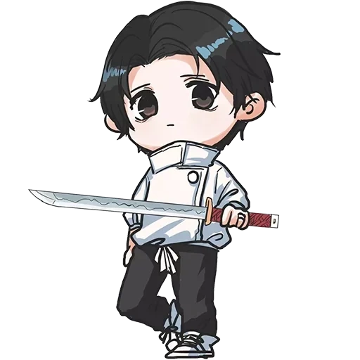 chibi, levi chibi, tokoh tebing merah, karakter anime, lukisan tokoh dinding merah yang indah