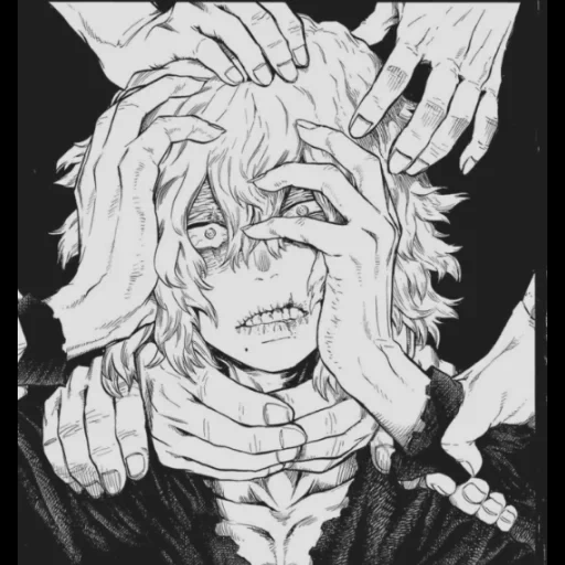 shigaraki tamura, togo shigaraki art, meine heldenakademie, meine heldenakademie tomra, meine heldenakademie tsera shigaraki