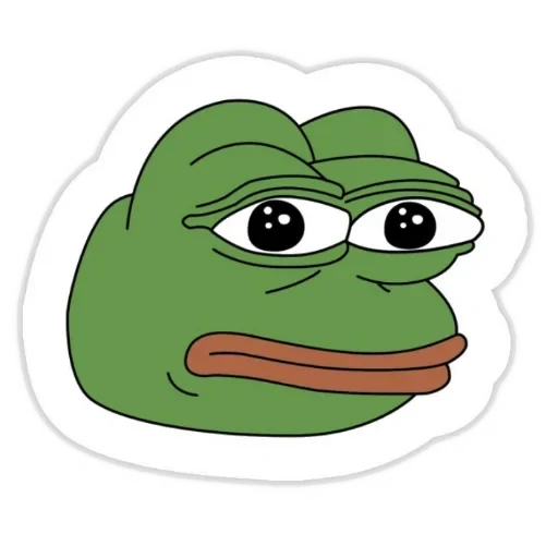 pepe, frog pepe, sad frog, the meme is green frog, the pepe frog mem was equated with the swastika