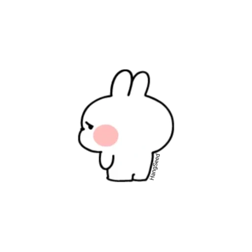 lapin, lapins pu, cher lapin, dessins kawaii mignons, lapins mignons