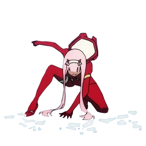 animation, zero two, cartoon character, anime darling the franxx, darling in the franxx zero two