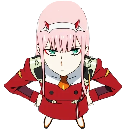 code 002, anime de franks, klaxon zéro deux, code 002 zero two, mignon dans l'anime de franks