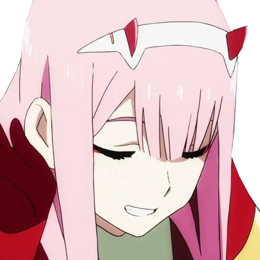 animation, zero two, cartoon characters, zero two is cute in franks, anime edith 02 lovely in franks