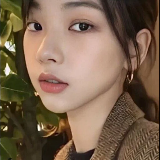 viso, asiatico, giovane donna, ragazza coreana carina, aespa karina pre debutto