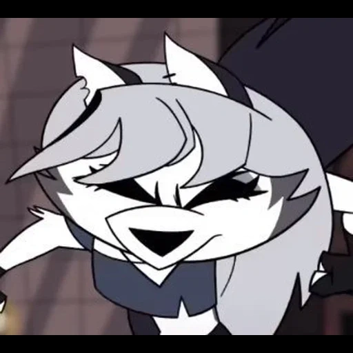 hotel khazbin, hotel khazbin luna furri, hotel khazbin moon wolf, hotel hazbin hell boss luna