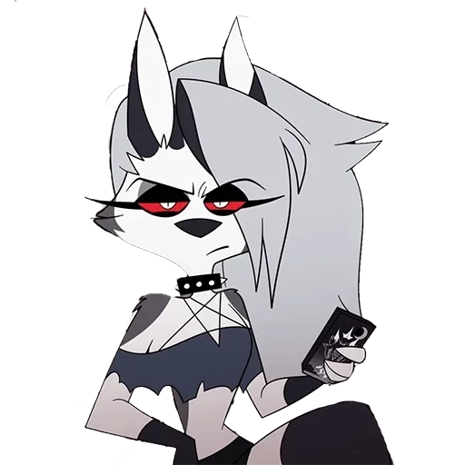 helluva boss, hotel khazbin, moon hotel khazbin, hotel hazbin luna wolf, hell boss hotel khazbin