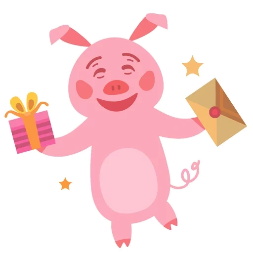 grynyan, babi itu merah muda, babi menari, babi kartun