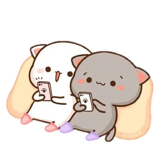 kitty chibi kawaii, lindos dibujos de kawaii, encantadores gatos kawaii, kawaii cats love, kawai chibi cats love
