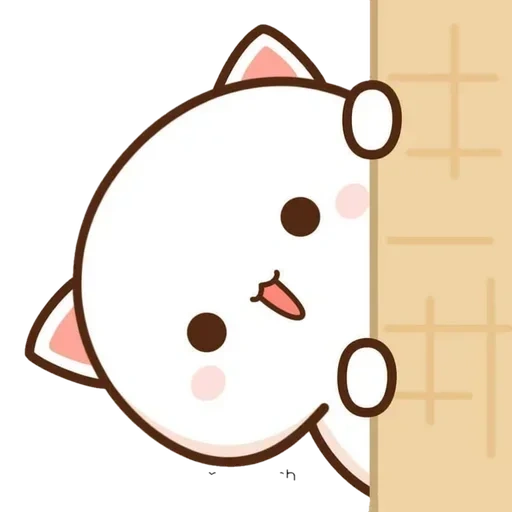 kawaii, lindos dibujos, gatos kawaii, gato de melocotón mochi, dibujos de lindos gatos