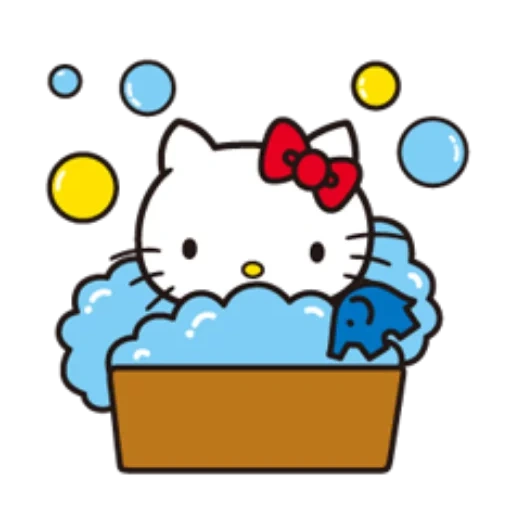 minou, hello kitty, hello kitty muzzle, coloriage hello kitty salle de bain, transférer l'anglais bonjour kitty beau genre joli